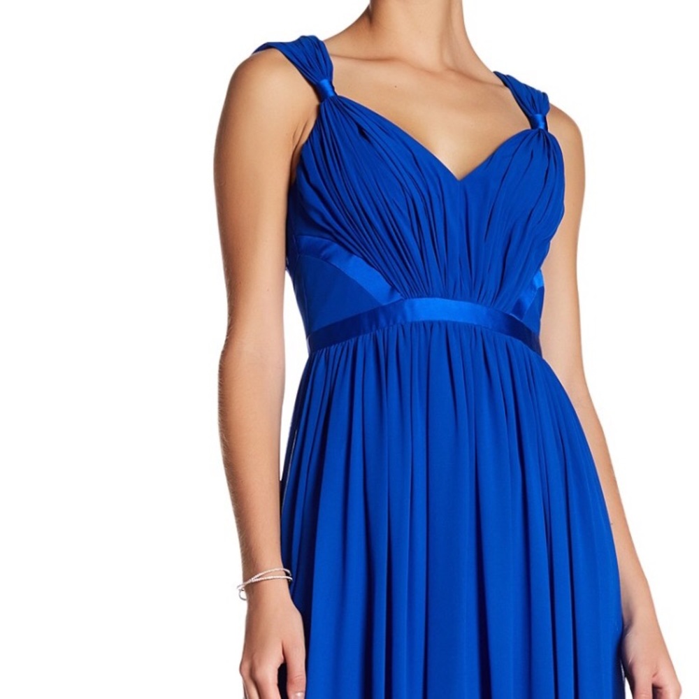 Blue Vera Wang Greek style dress